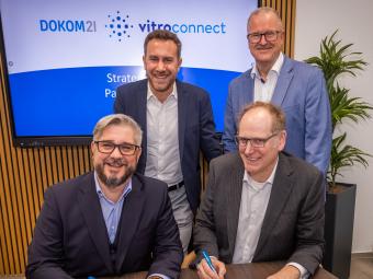 vitroconnect und DOKOM21 beginnen ihre Kooperation in einer strategischen Partnerschaft